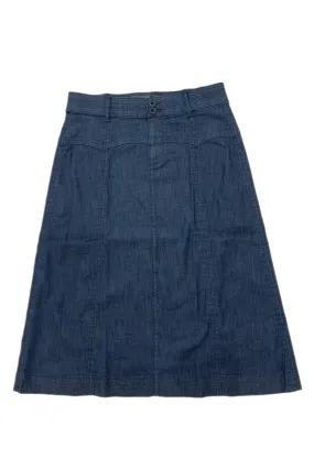 Plus Denim A-line Skirt 230-31D