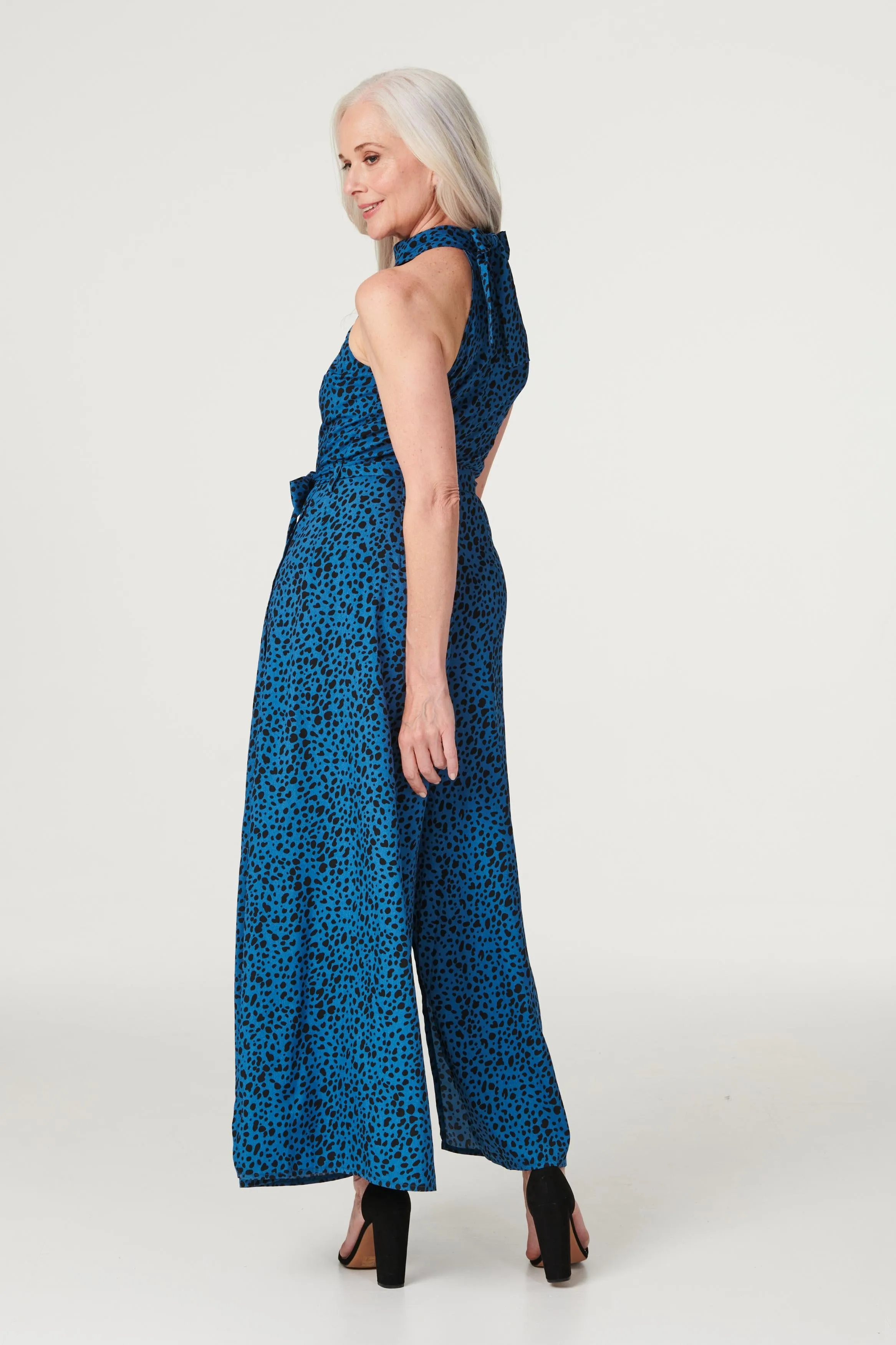 Printed Wide Leg Jumpsuit