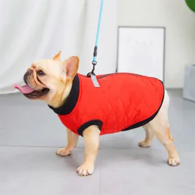 Quilted Vest with Leash Ring for French Bulldog (WJ14)