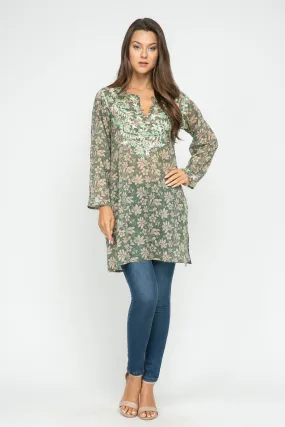 RAJ FORAL PETAL EMBROIDERED TUNIC