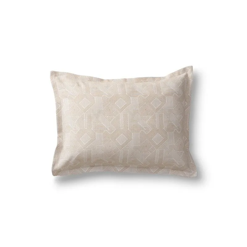 Sashiko Bone and Sand Duvet Set by Ann Gish