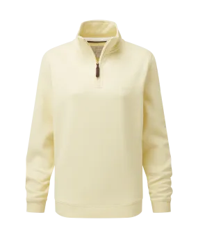 Sennen Cove Quarter Zip Sweatshirt - Pale Lemon