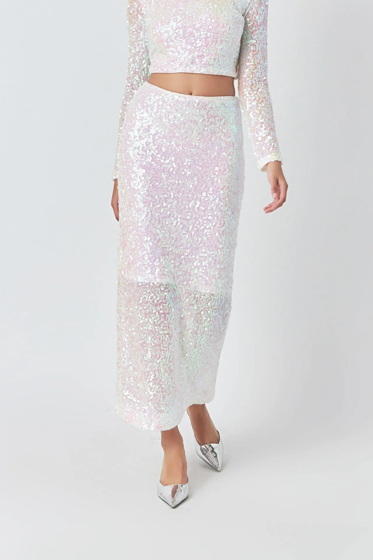 Sequins Maxi Skirt