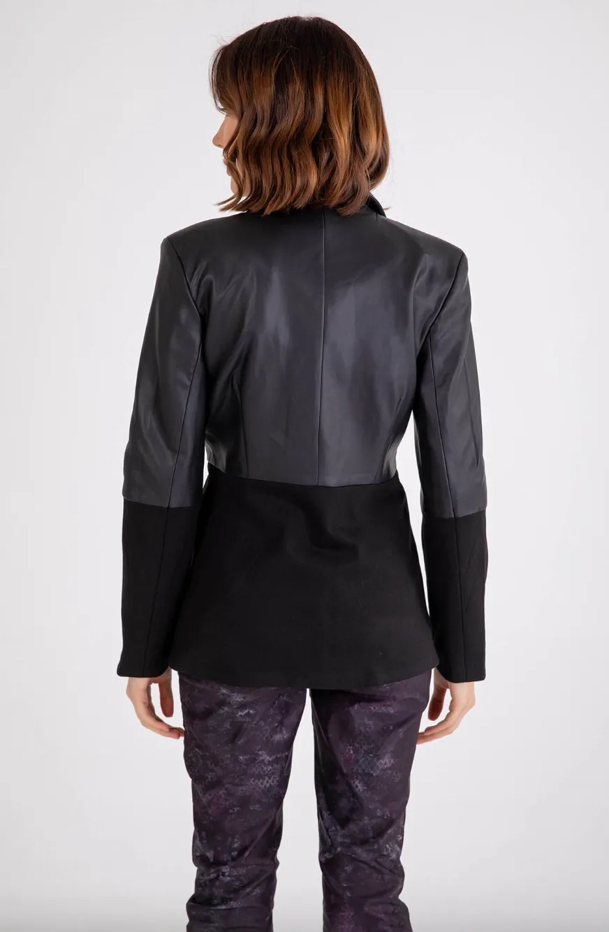 Shimmer Chic Jacket - Black Vegan