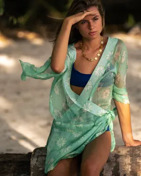 Silk Chiffon Kimono SAND DOLLAR