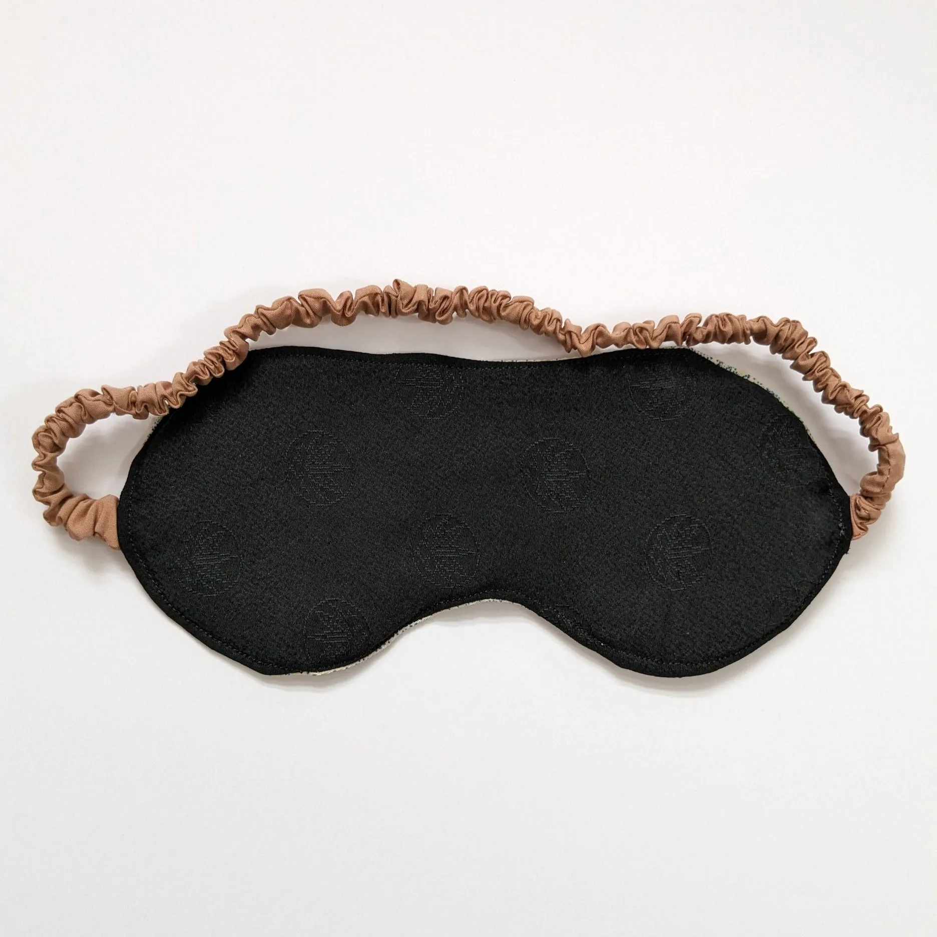 Silk Kimono Sleep Eye Mask - Blue dotted scenery