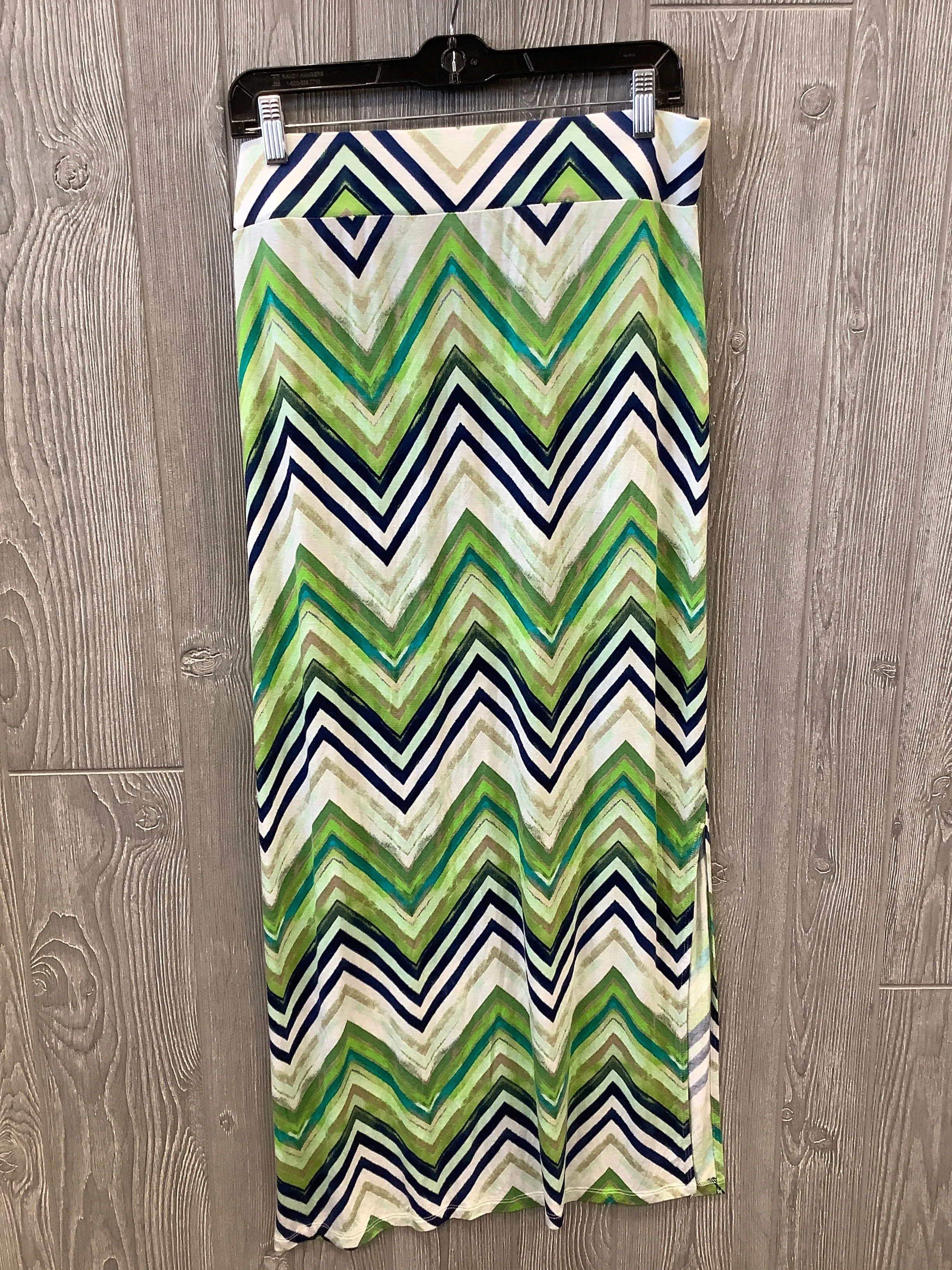 Skirt Maxi By Ana In Blue & Green, Size: 12