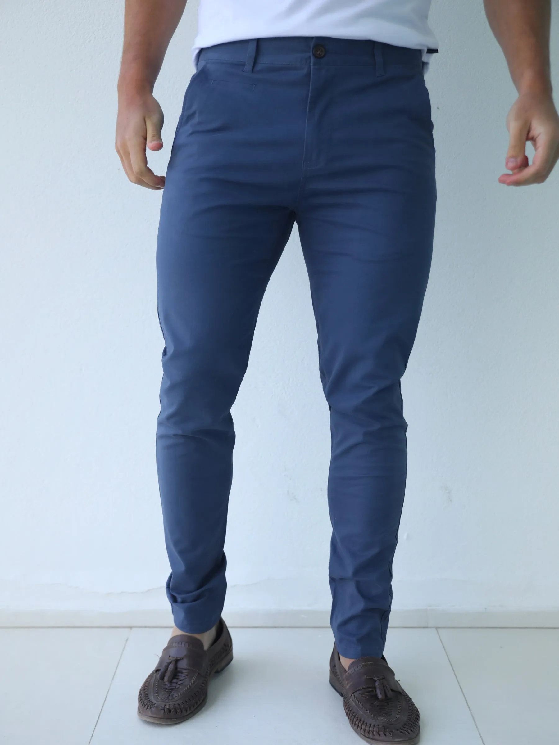 Stretch Chino - Blue