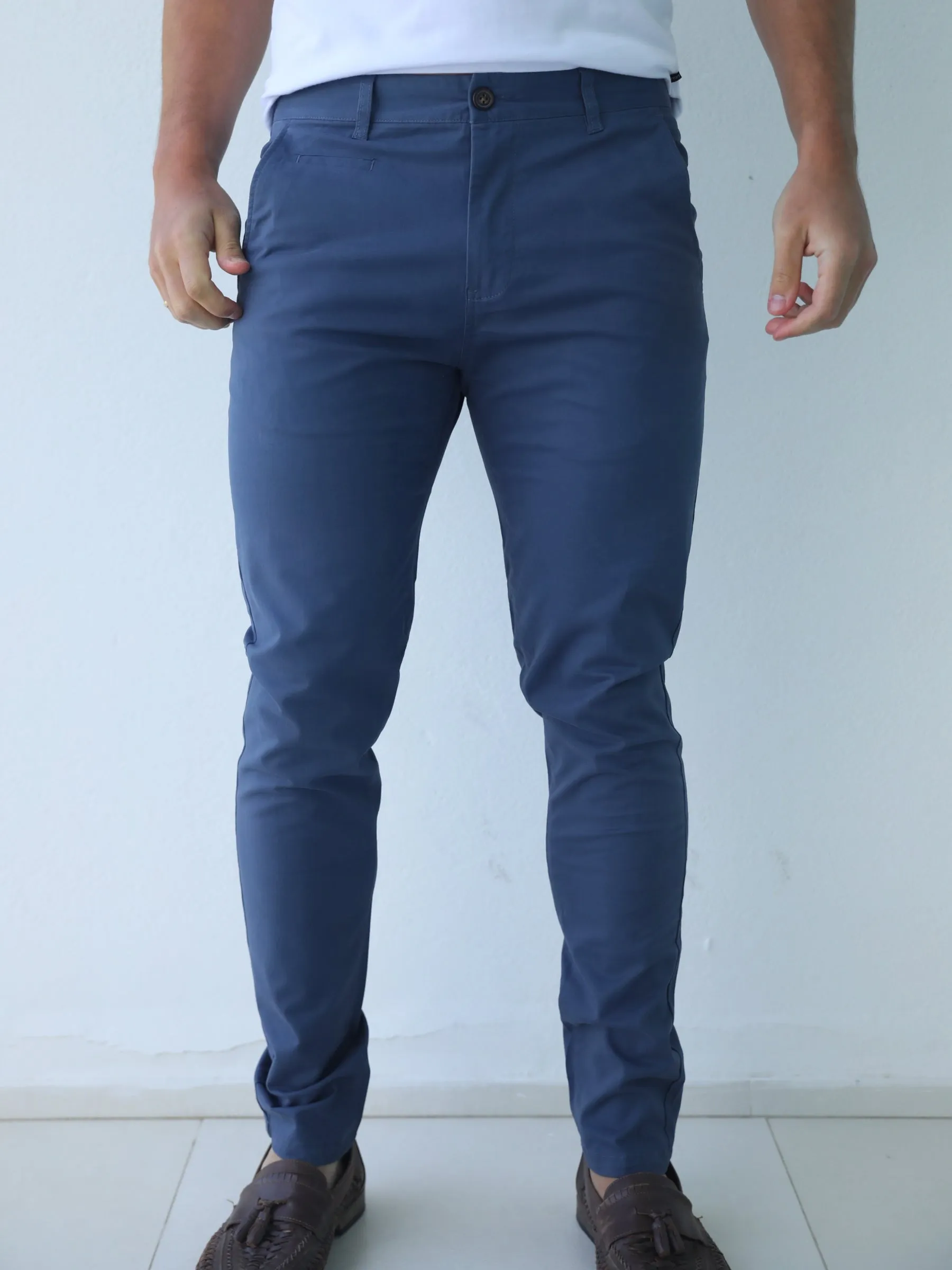 Stretch Chino - Blue