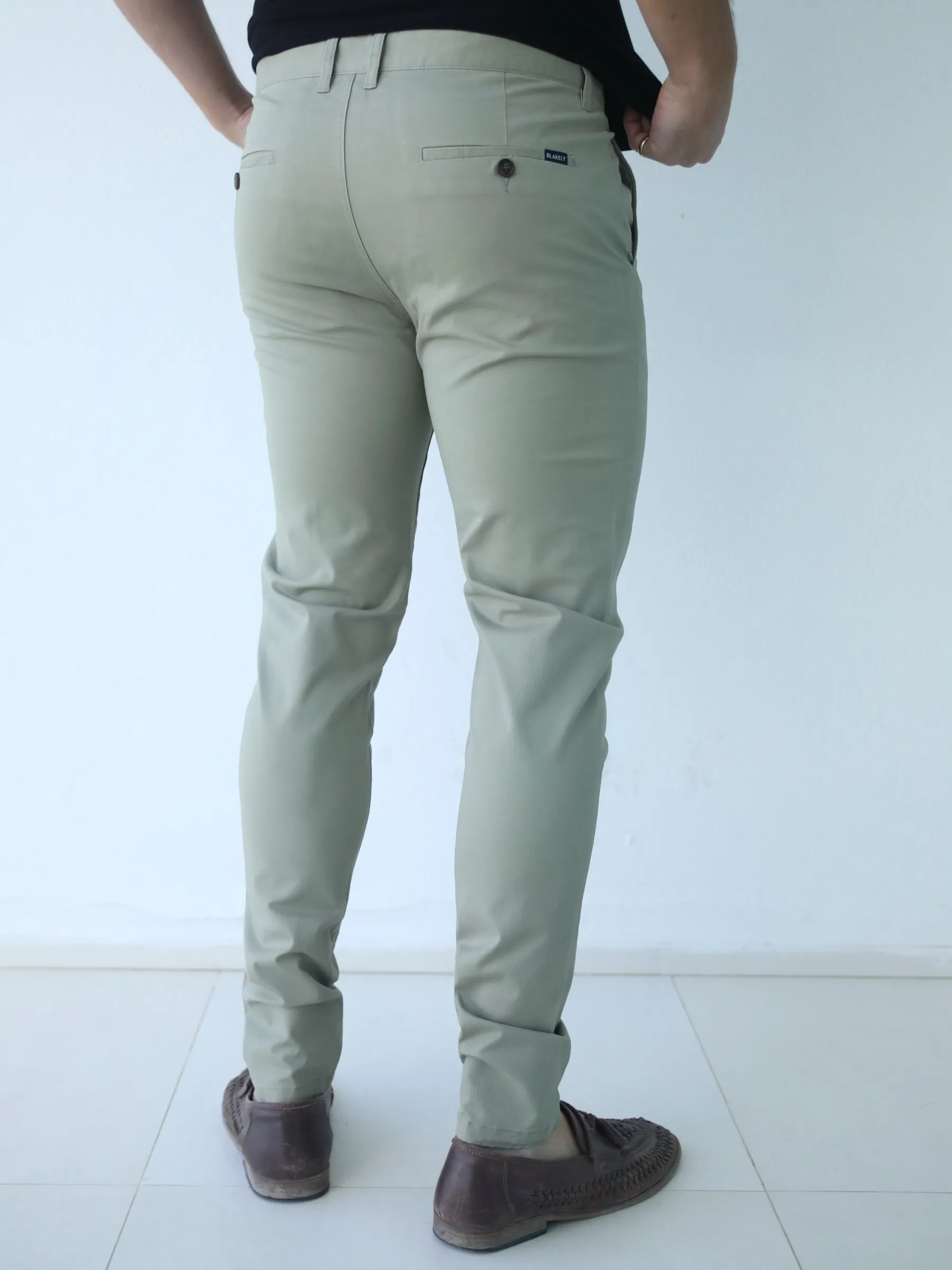 Stretch Chino - Sage Green