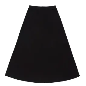 Teens Black Jersey A-line Skirt