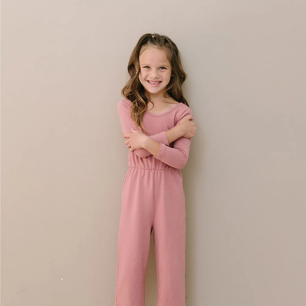 The Wide Leg Jumpsuit in Mauve