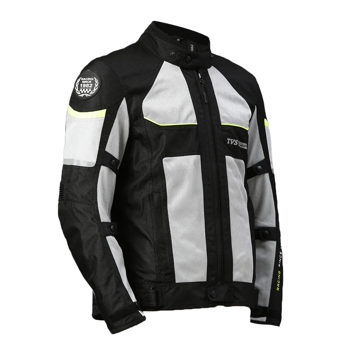 TVS Racing Aegis 3-Layer Riding Jacket for Men- All Weather Adaptability, CE Level 2 Armour Protection-Premium Bike Jackets for Bikers