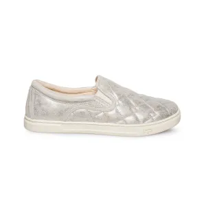 UGG Fierce Deco Quilt Stardust Silver Shoes - Women's