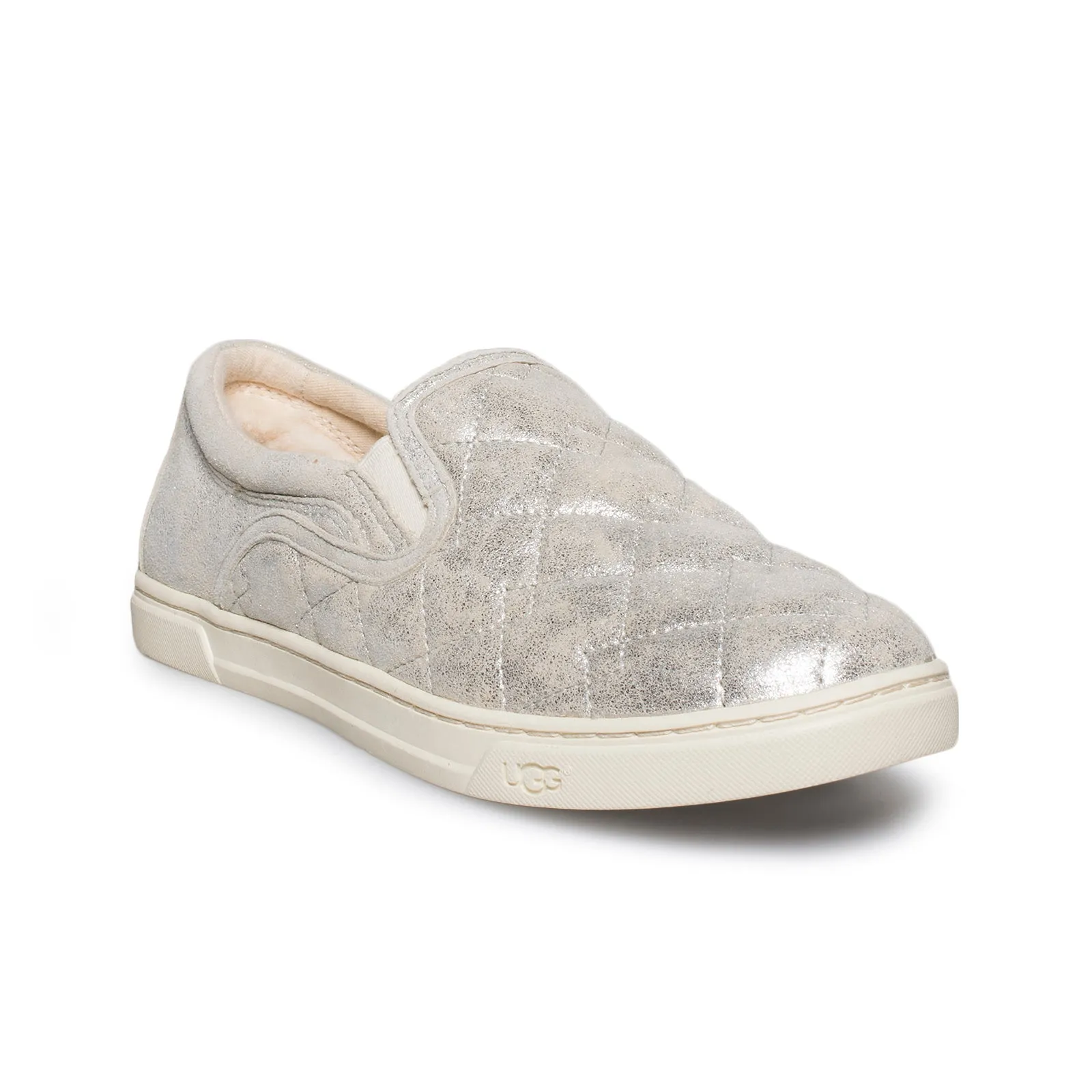 UGG Fierce Deco Quilt Stardust Silver Shoes - Women's