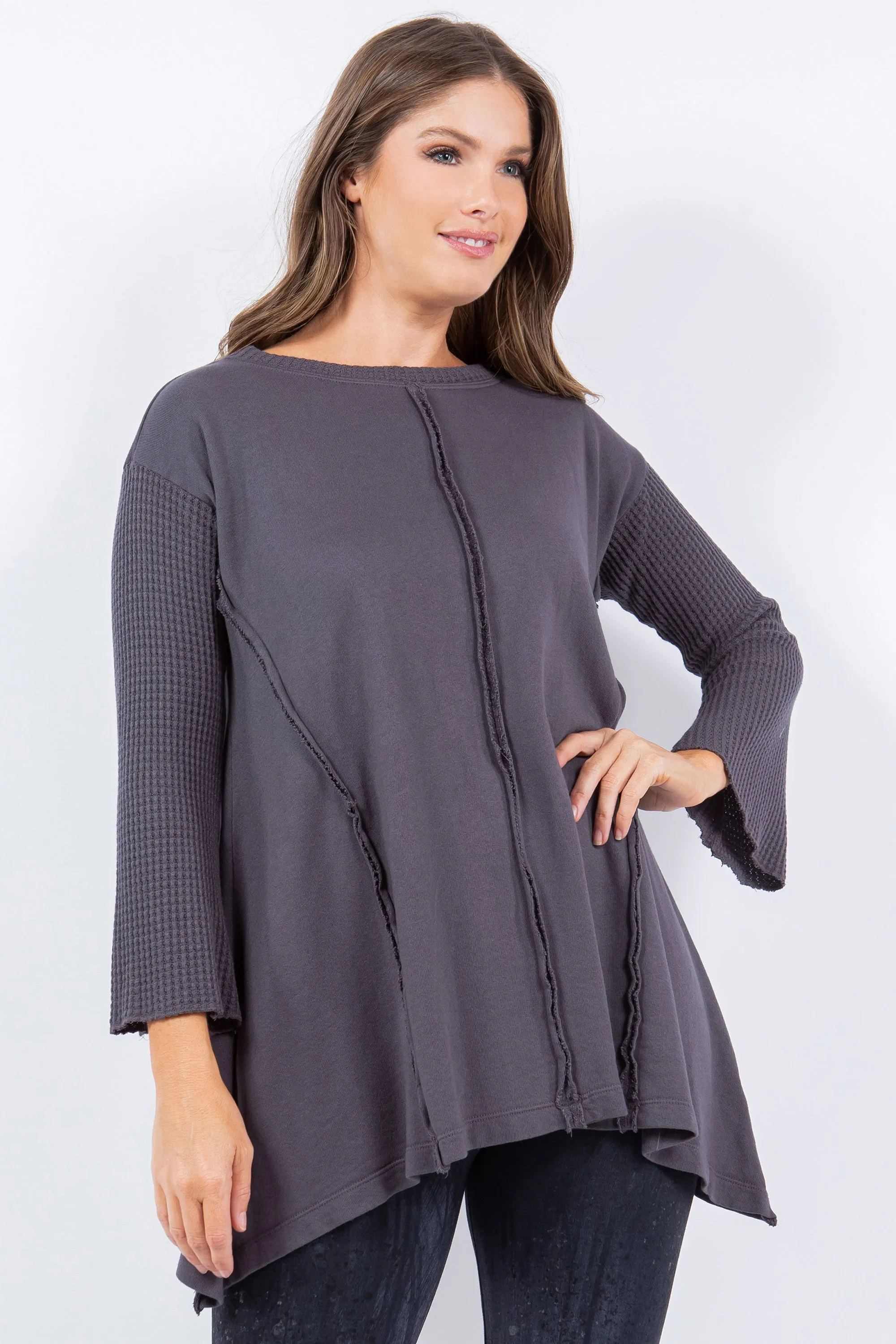 Waffle Knit Terry Tunic