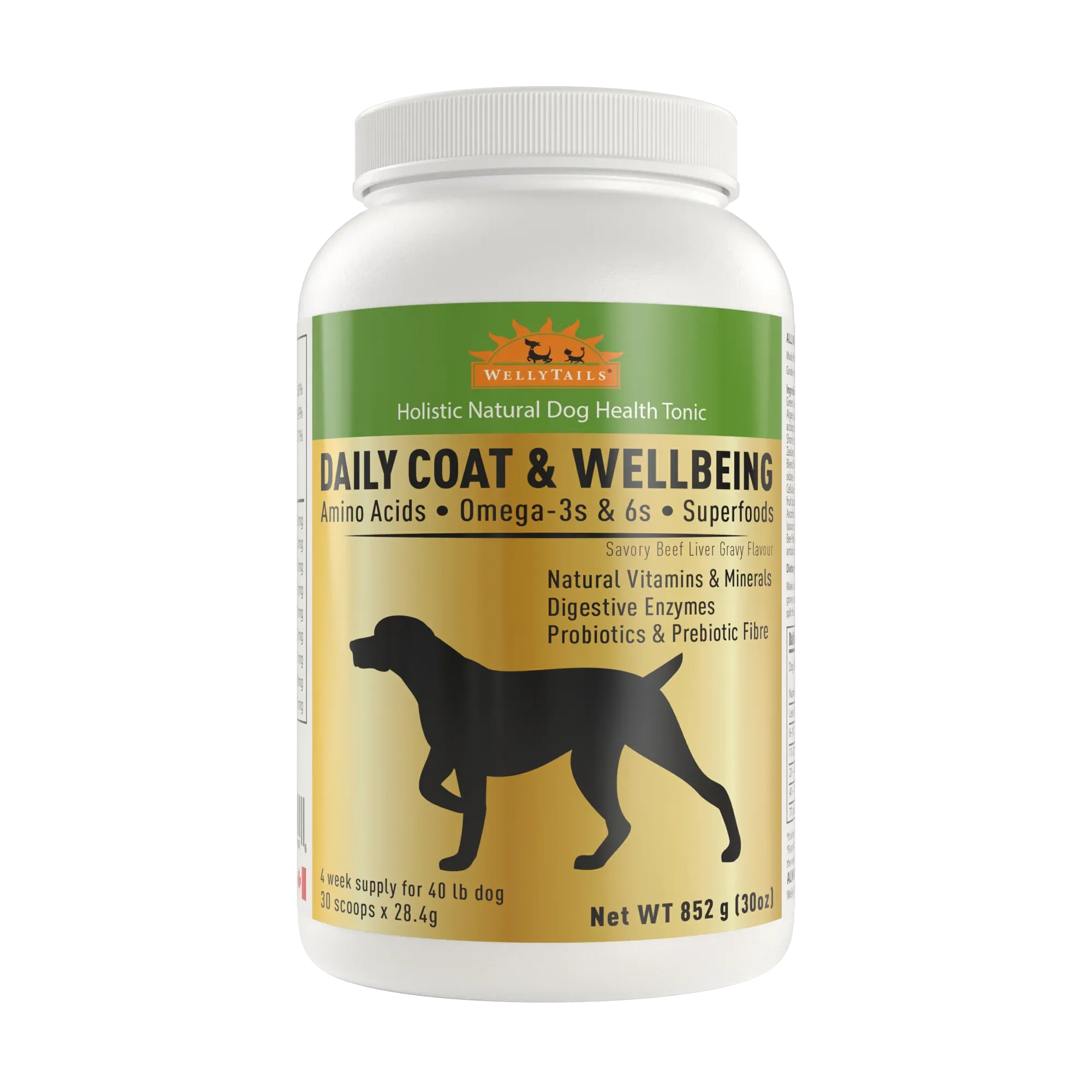 WellyTails Daily Coat & Wellbeing Supplement for Dogs