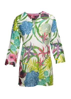 White Hydrangea KikiSol Tunic