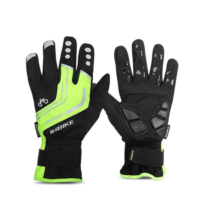 Winter Gel Padded and Thermal Full Finger Bicycle Gloves