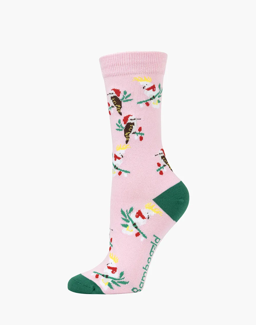 WOMENS AUSSIE XMAS BIRDS BAMBOO SOCK