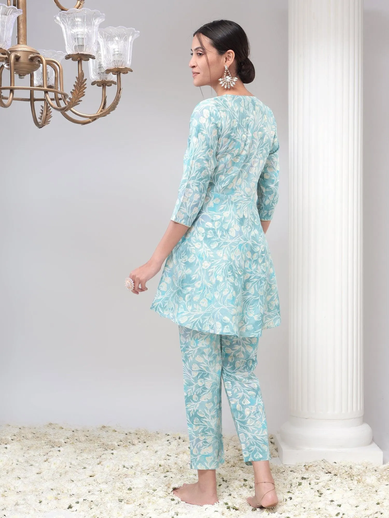 Womens Co-Ord Set Tunic and Trouser Set