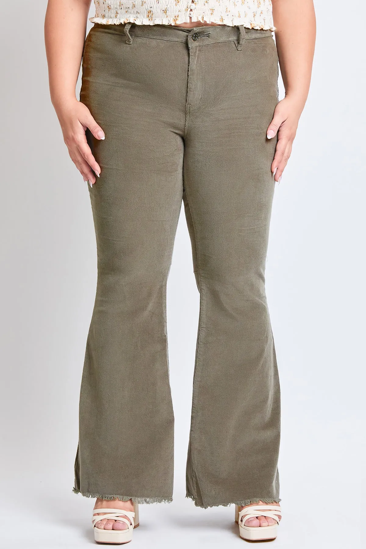 Women's Plus Corduroy Flare Pants