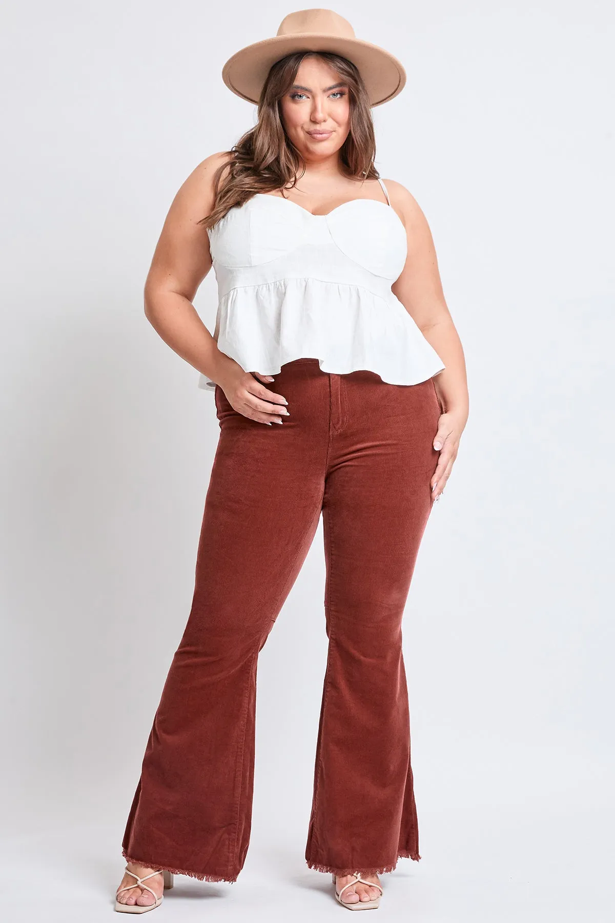 Women's Plus Corduroy Flare Pants