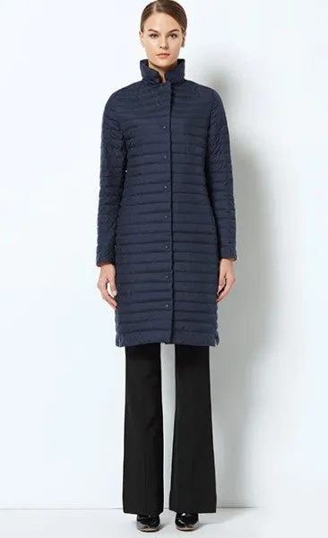 Women's Spring Windproof Cotton-Padded Quilted Long Coat