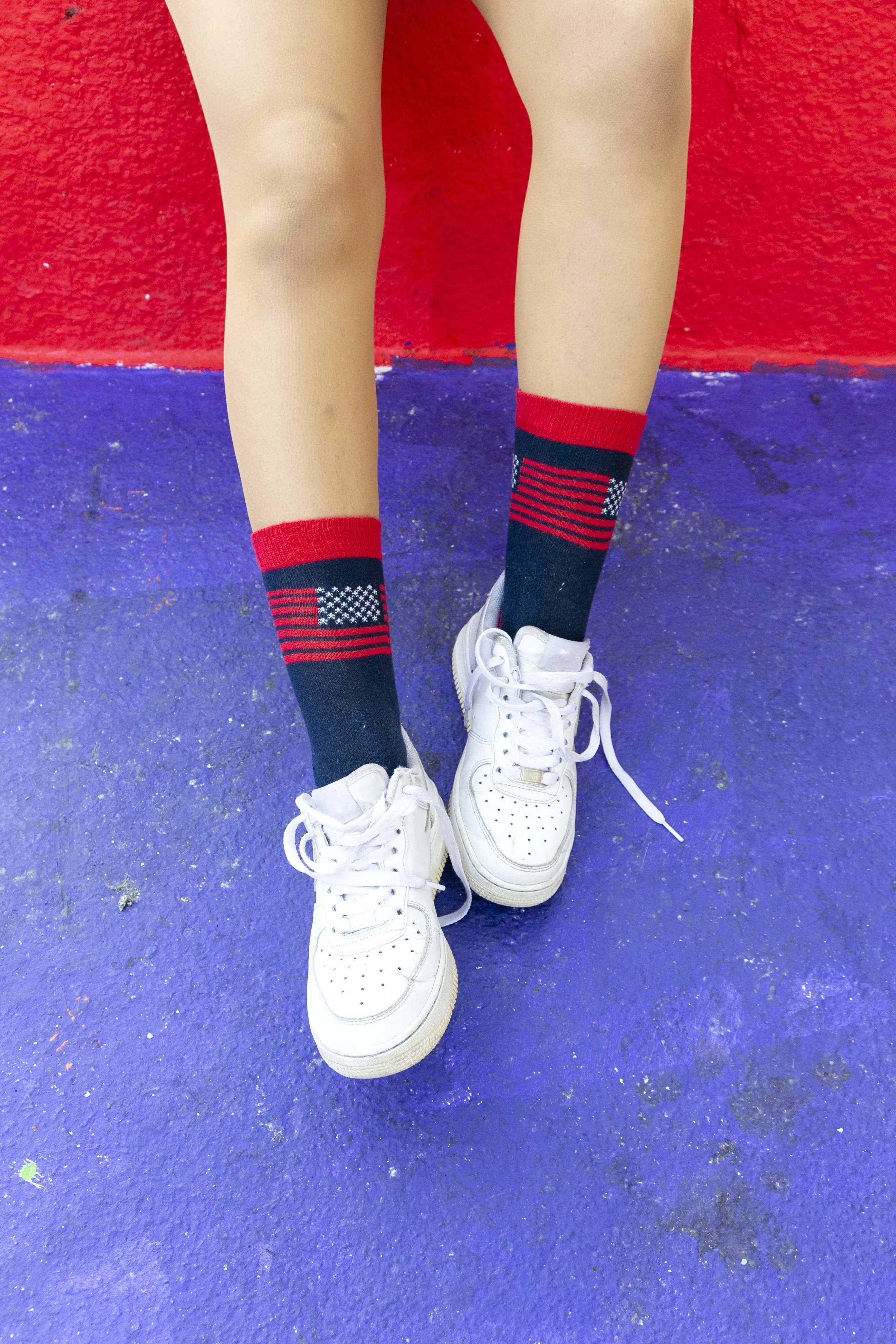 Women's Usa Flag Socks