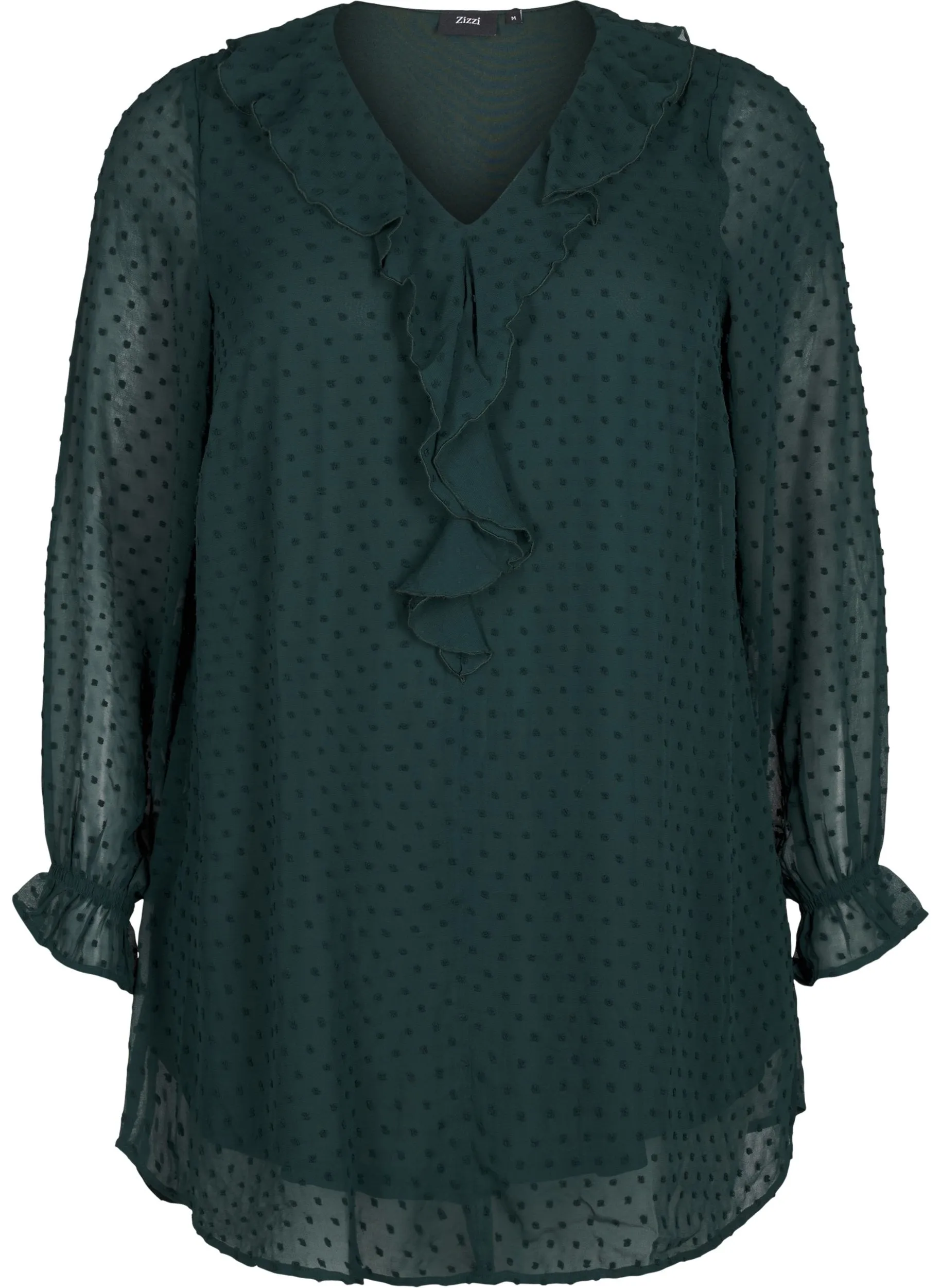 Zizzi Silvia Tunic in Green